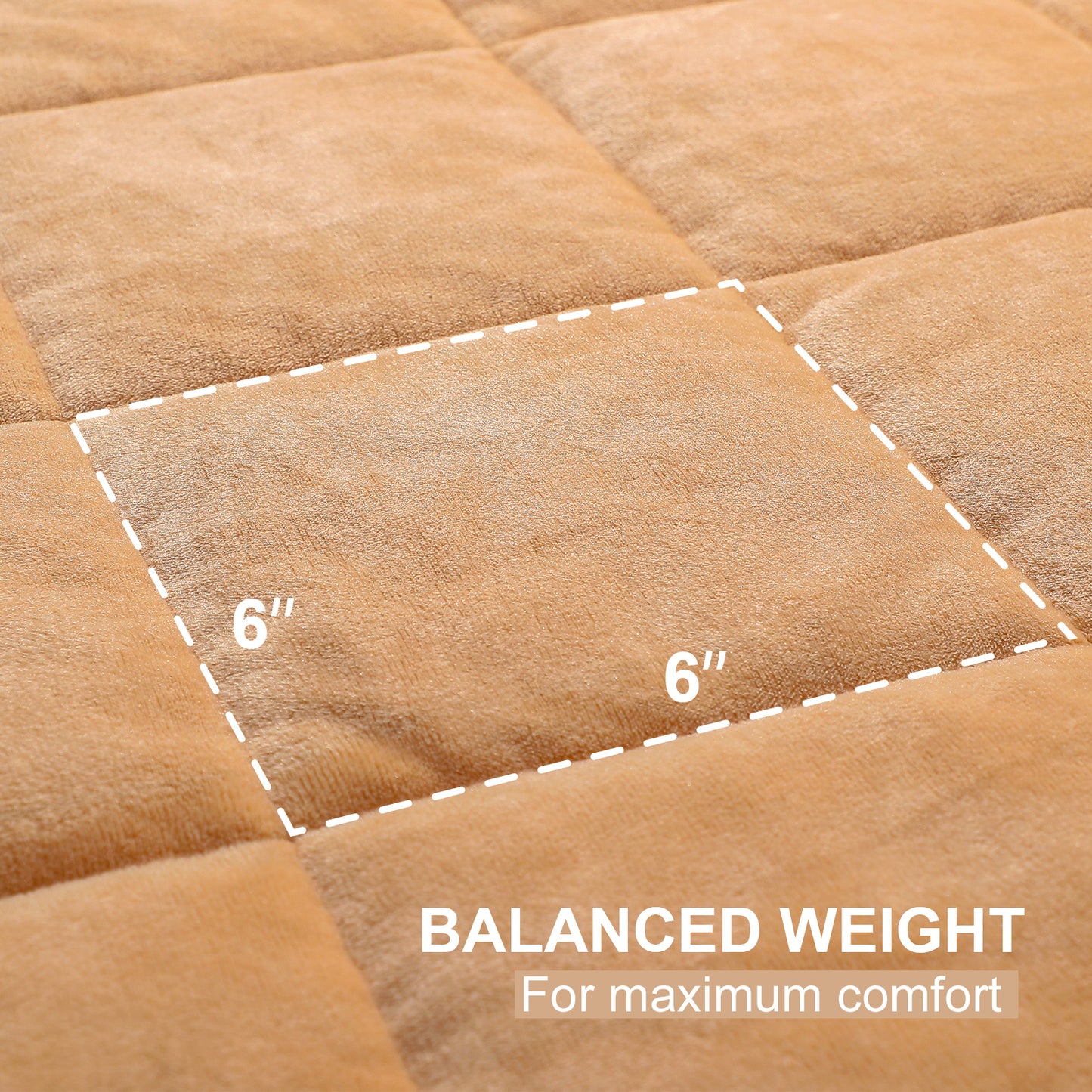 Argstar Sherpa Fleece Weighted Blanket Tan