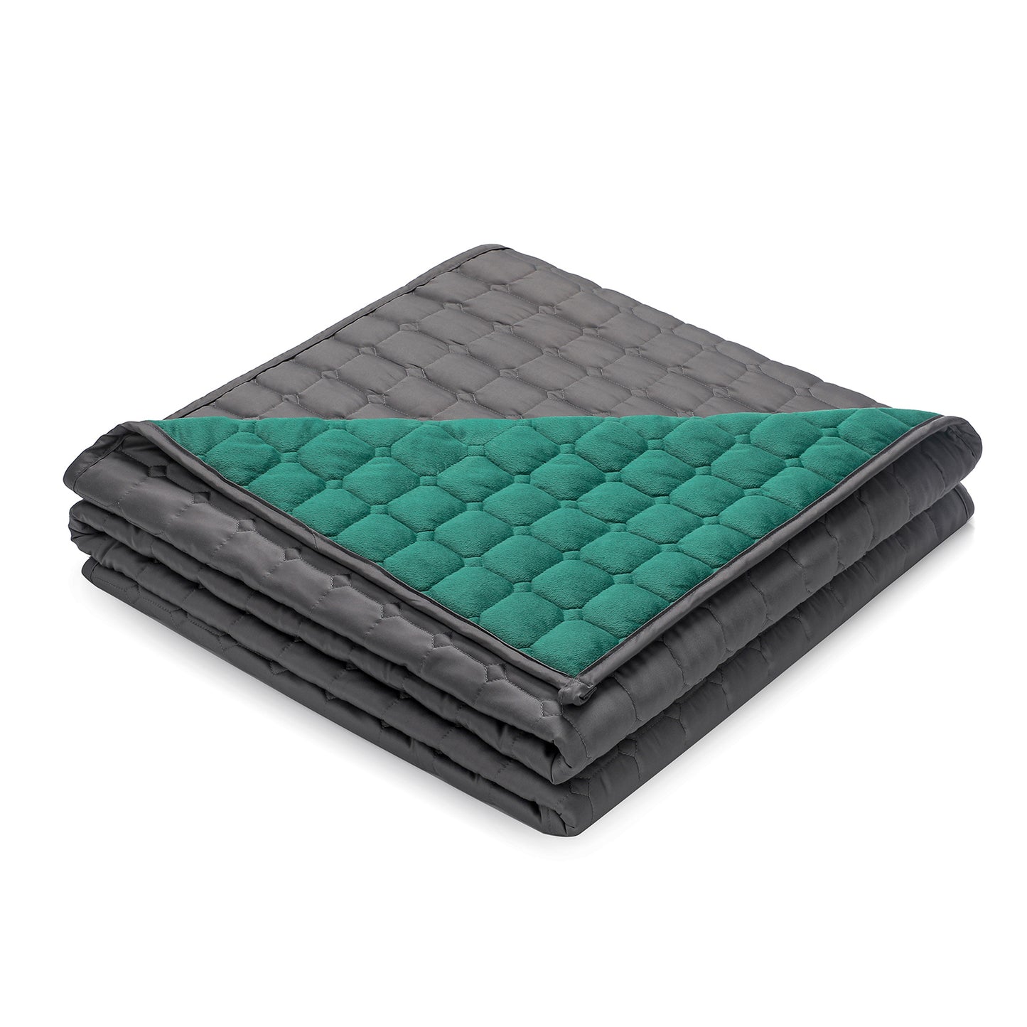 Argstar Cooling Bamboo&Cozy Fleece Weighted Blanket Grey Green