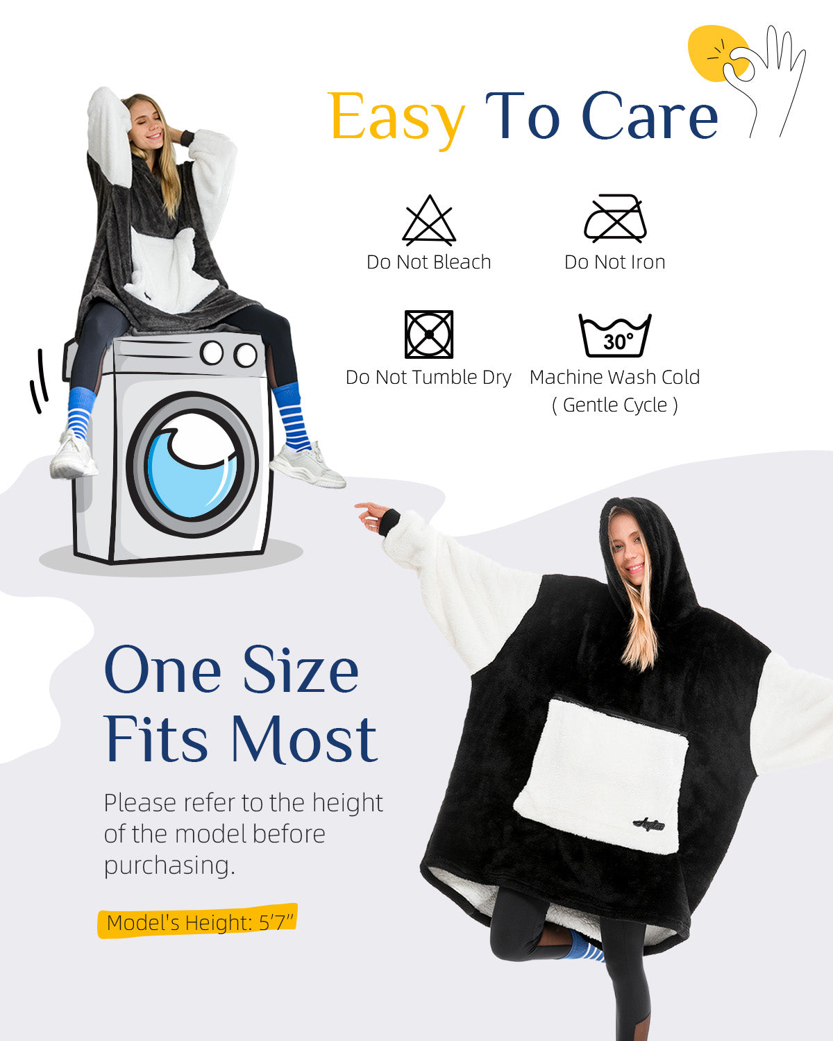 Argstar Oversized Blanket Hoodie Women