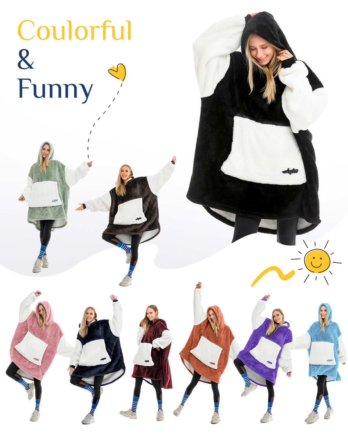 Argstar Oversized Blanket Hoodie Women