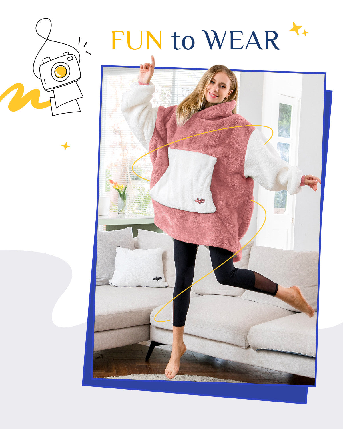 Argstar Oversized Blanket Hoodie Women Men