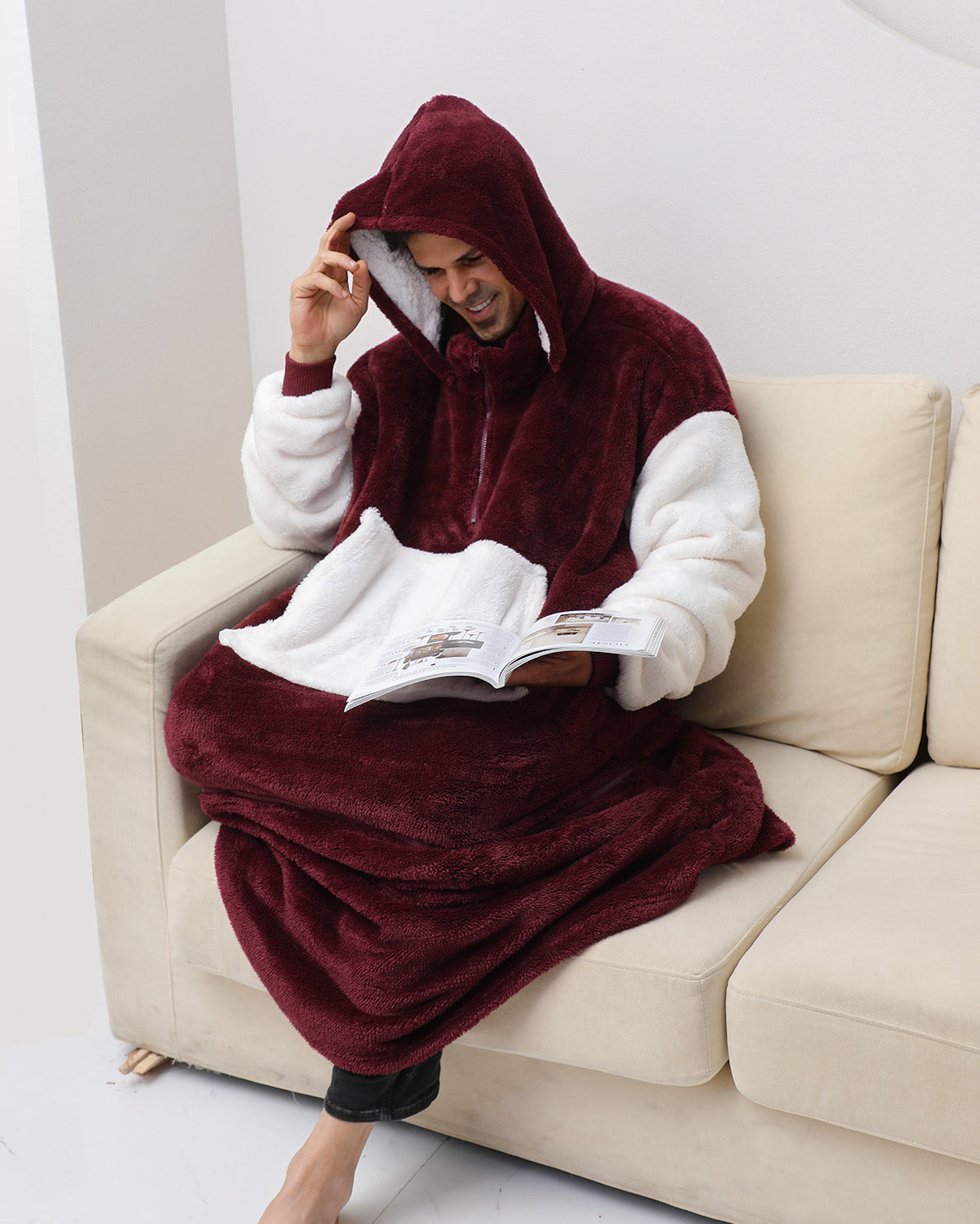 Argstar Oversized Blanket Hoodie Women Men