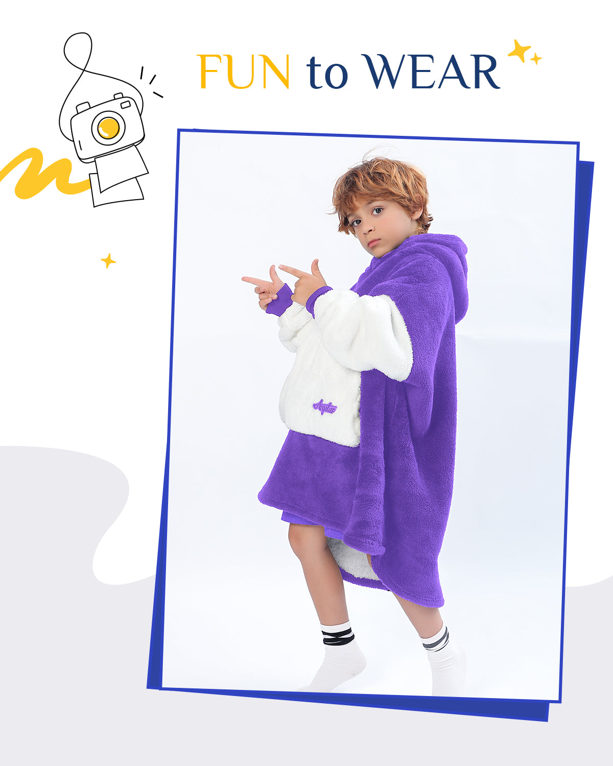 Argstar Oversized Blanket Hoodie Women Men
