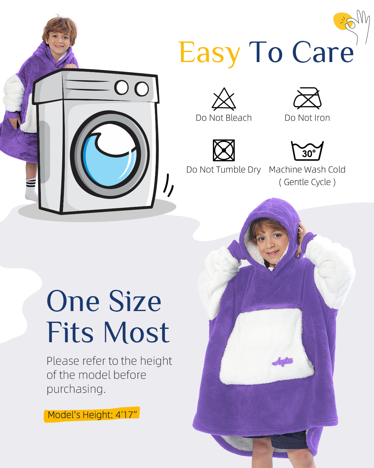 Argstar Oversized Blanket Hoodie Women Men