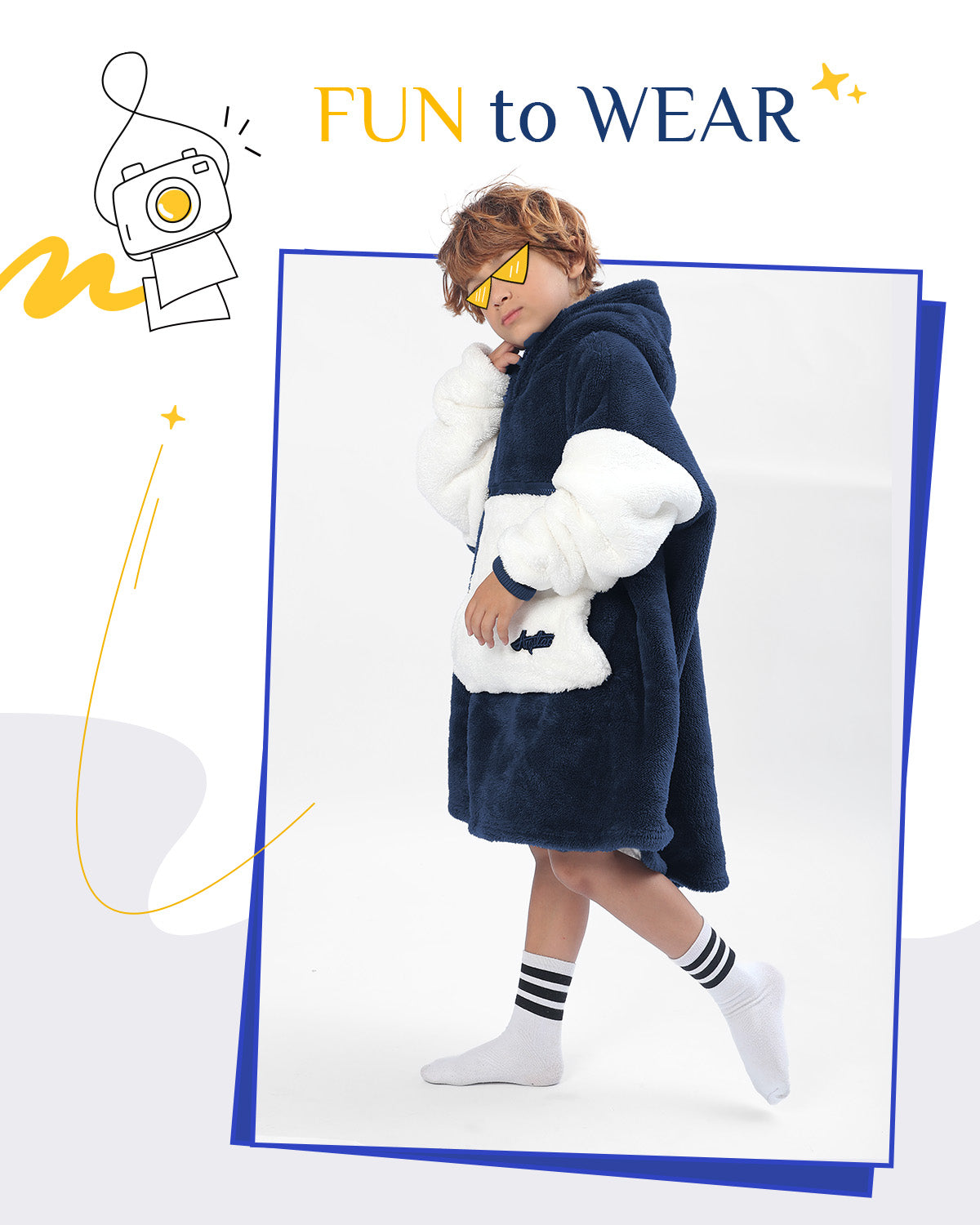 Argstar Oversized Blanket Hoodie Women Men