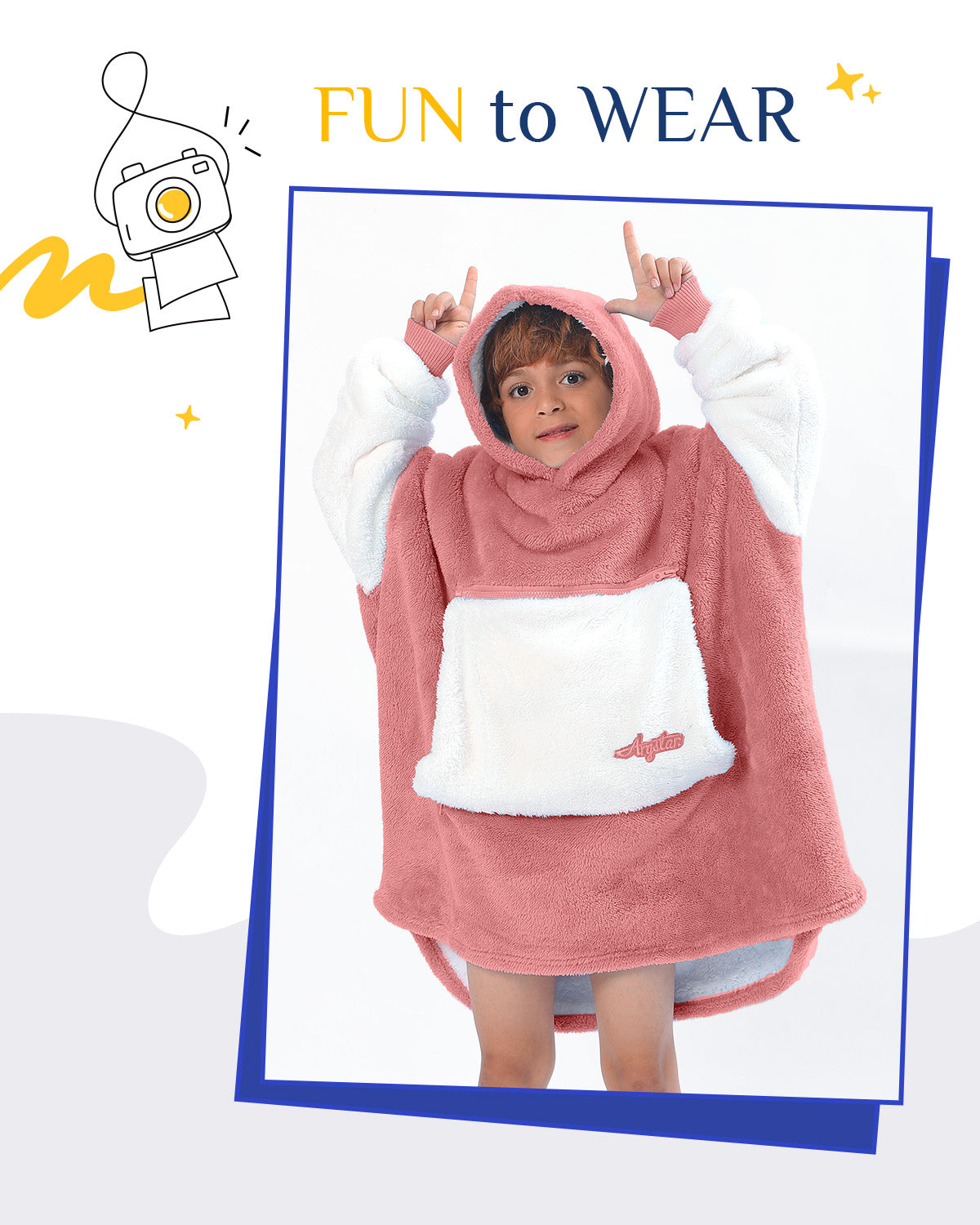 Argstar Oversized Blanket Hoodie Women Men