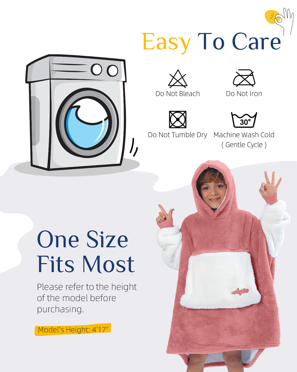Argstar Oversized Blanket Hoodie Women Men