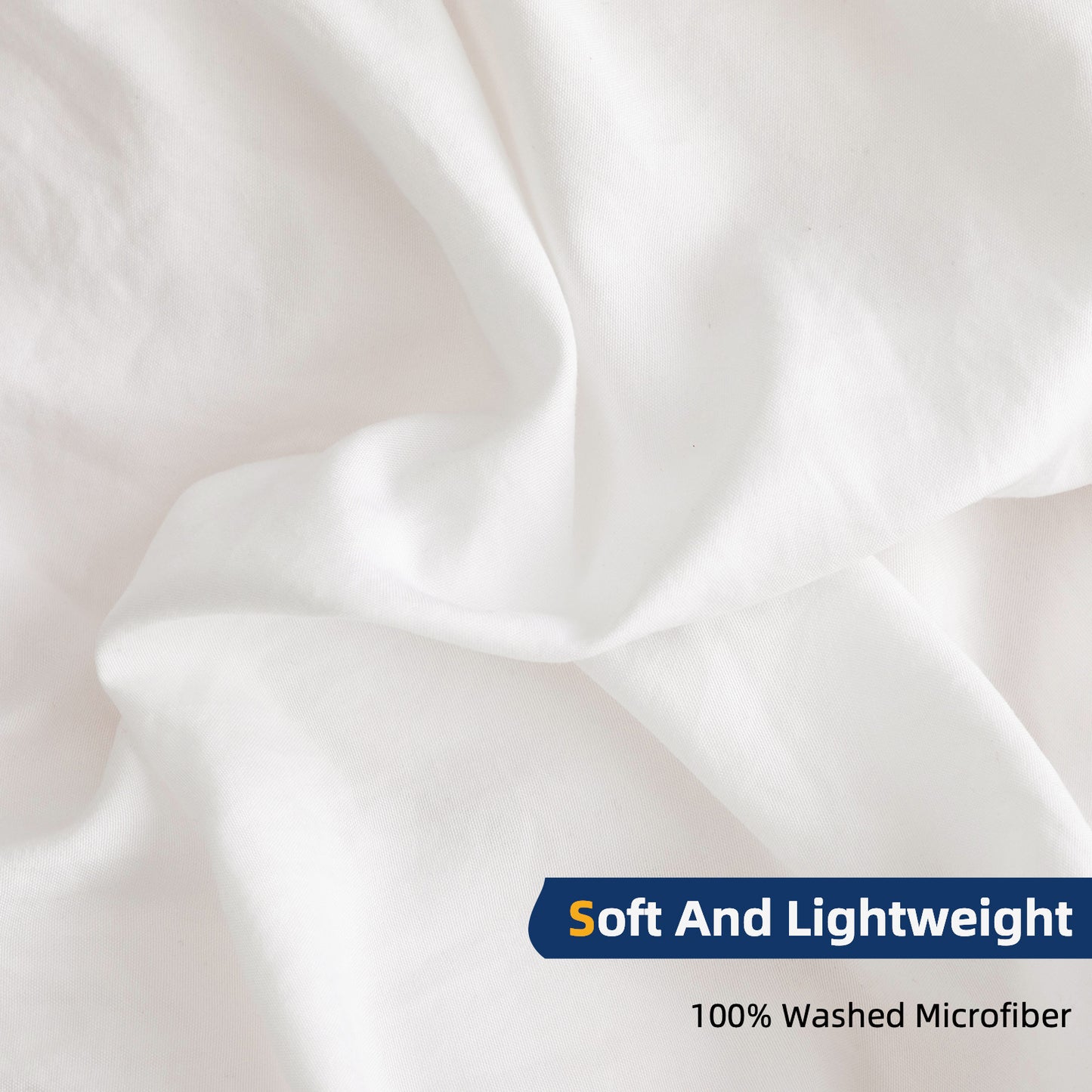 Argstar Bowknot Closure Duvet Cover Set White Color
