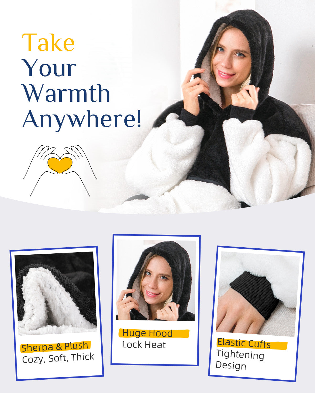 Argstar Oversized Blanket Hoodie Women
