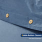 Argstar Button Closure Duvet Cover Set Denim Blue Color