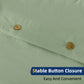 Argstar Button Closure Duvet Cover Set Sage Color