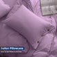 Argstar Button Closure Duvet Cover Set Purple Color