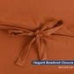 Argstar Bowknot Closure Duvet Cover Set Caramel Color