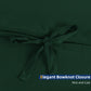 Argstar Bowknot Closure Duvet Cover Set Dark Green Color
